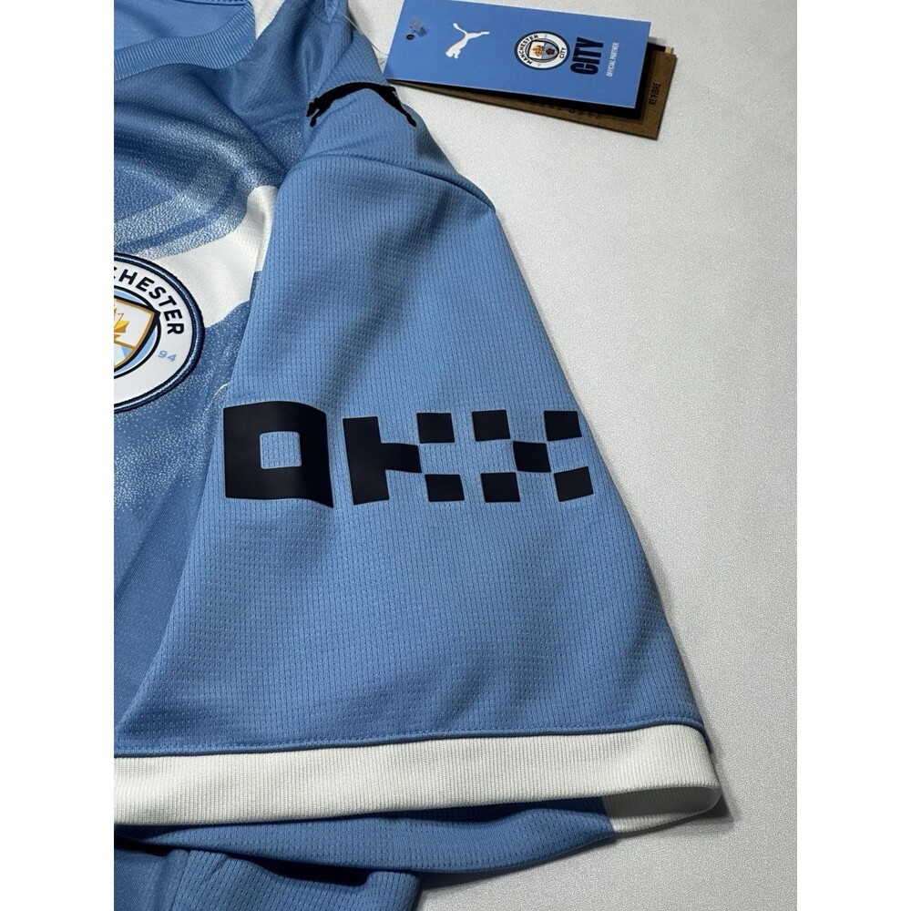 Puma Manchester City Home Jersey Mens Size Large Authentic 780338 NWT New - Picture 4 of 16